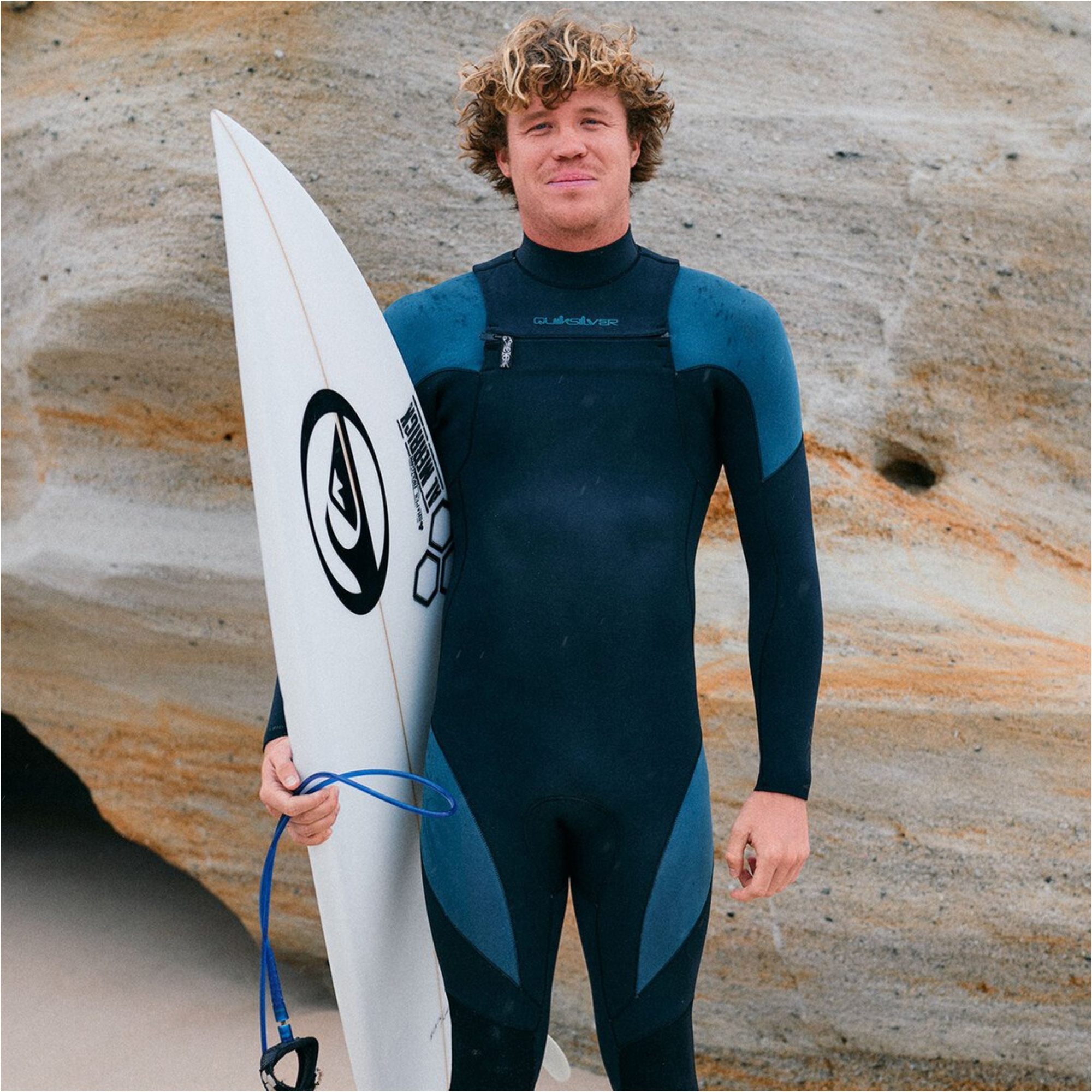 2025 Quiksilver Männer Mercury 4/3mm Brustreißverschluss Neoprenanzug 25AW213506 - Orion Blue